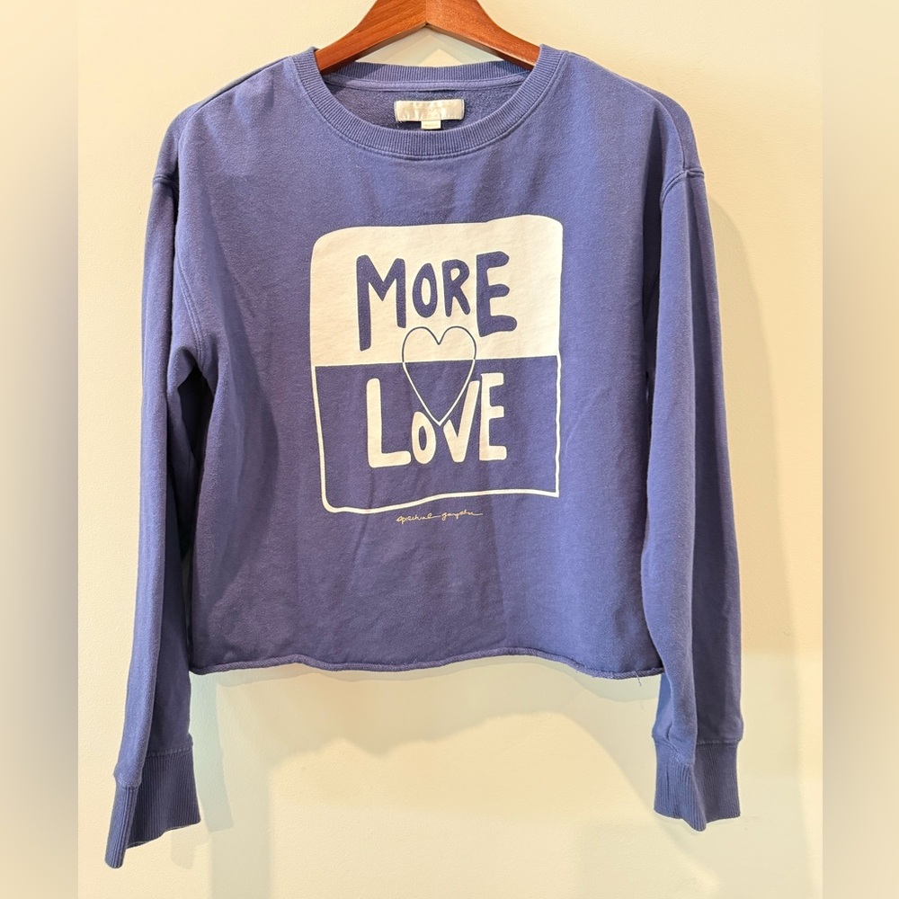 Spiritual Gangster Purple 'More Love' Long Sleeve Top